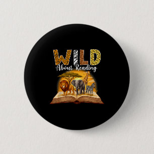 Badge Rond 5 Cm Enseignant en lecture enfants garçons filles amate