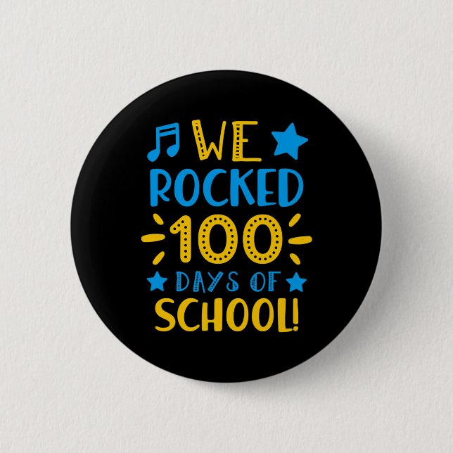 Badge Rond 5 Cm Enseignant - Joyeux 100ème Jour De L'École Nous Av (Devant)
