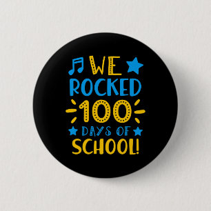 Badge Rond 5 Cm Enseignant - Joyeux 100ème Jour De L'École Nous Av