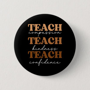Badge Rond 5 Cm Enseignant Mois de l'histoire des Noirs Mélanine F