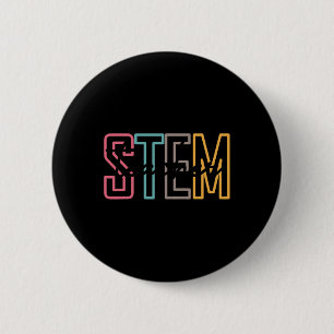 Badge Rond 5 Cm Enseignant Stem Science Technicien Enseignant Reto