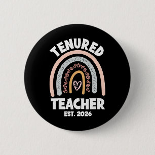Badge Rond 5 Cm Enseignante titulaire 2026 Femmes avec promotion à
