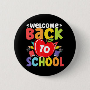 Badge Rond 5 Cm Enseignants Fun Étudiants Bienvenue À L'Appl De L'
