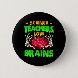 Badge Rond 5 Cm Enseignants scientifiques Aimer les cerveaux Squel