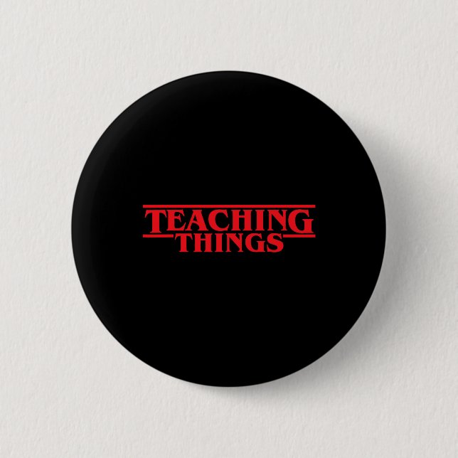 Badge Rond 5 Cm Enseignement Choses Graphique Amusants Enseignants (Devant)