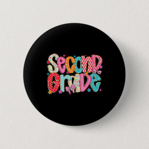 Badge Rond 5 Cm Enseignement de deuxième année Prépa Retour à l'éc