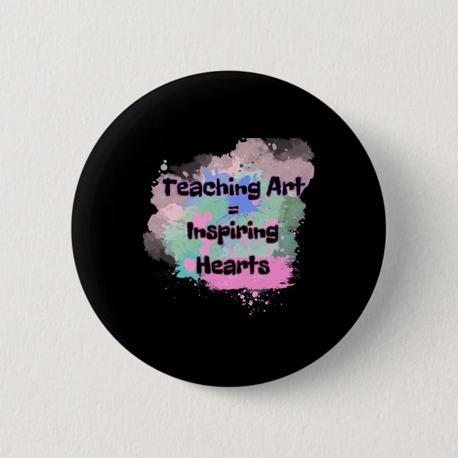 Badge Rond 5 Cm Enseignement de l'art (Devant)