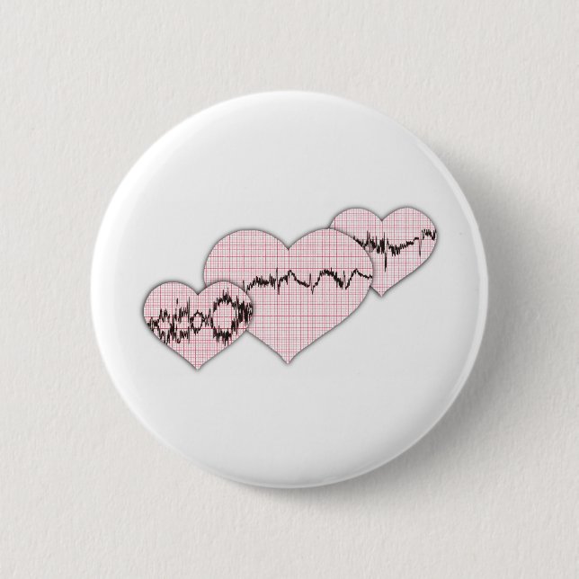 Badge Rond 5 Cm Ensemble coeurs (Devant)