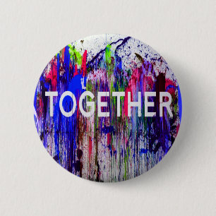 Badge Rond 5 Cm Ensemble ensemble amour coloré