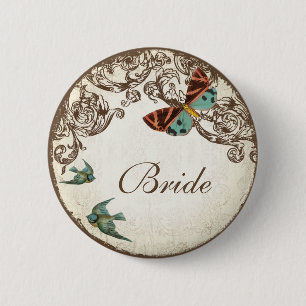 Badge Rond 5 Cm Ensemble Mariage Botanica