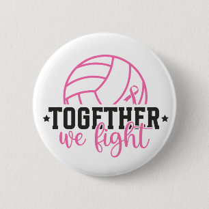 Badge Rond 5 Cm Ensemble nous luttons contre le cancer du sein Rub