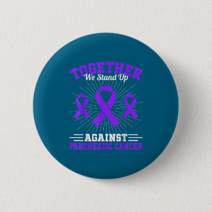 Badge Rond 5 Cm Ensemble, nous nous levons contre le cancer du pan