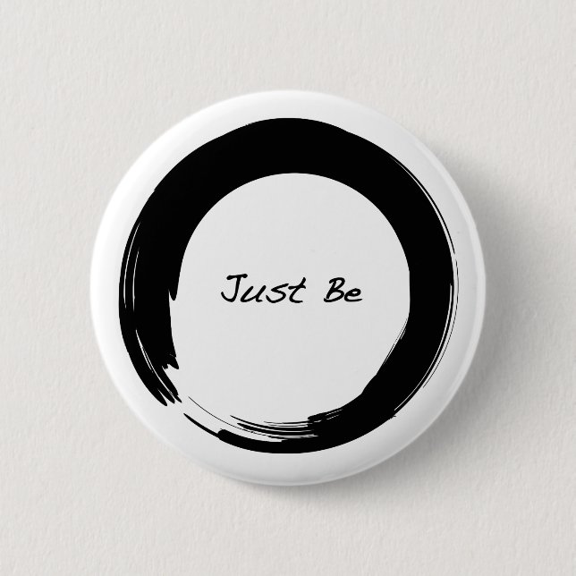 Badge Rond 5 Cm Enso avec Just Be (Devant)