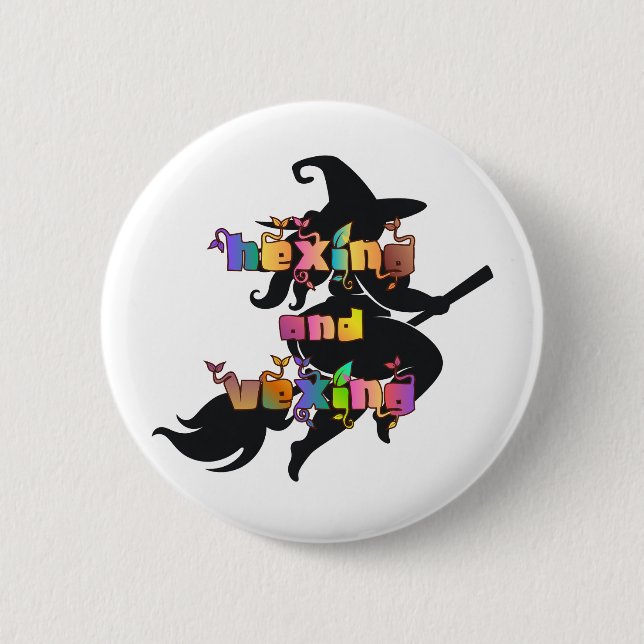 Badge Rond 5 Cm ENSORCELER ET EXASPÉRER pour la païenne de grande  (Devant)