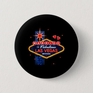 Badge Rond 5 Cm Enterrement de vie de garçon à Vegas Marié à Vegas