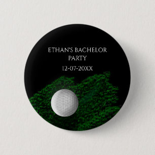 Badge Rond 5 Cm Enterrement de vie de garçon de golfeurs parcours