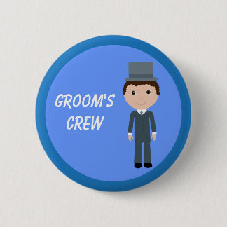 Badge Rond 5 Cm Enterrement de vie de jeune garçon de l'équipage
