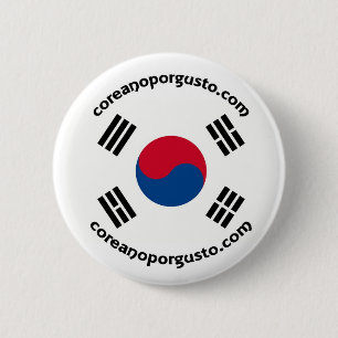 Badge Rond 5 Cm Enthousiasme de por de Chapa de Coreano