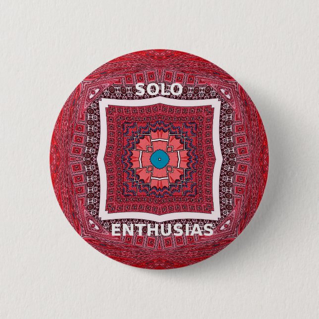 Badge Rond 5 Cm Enthousiasme solo (Devant)