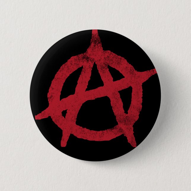 Badge Rond 5 Cm "entourez" un symbole d'anarchie (Devant)