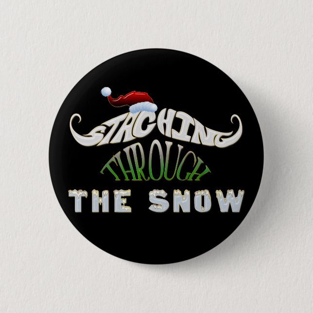 Badge Rond 5 Cm Entraînement à travers la neige (Devant)