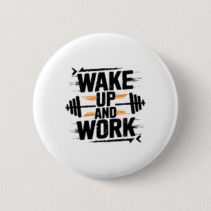 Badge Rond 5 Cm Entraînement de gym amusant forme physique muscula