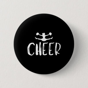 Badge Rond 5 Cm Entraîneur de Cheerleading Maman Papa Cheerleader 