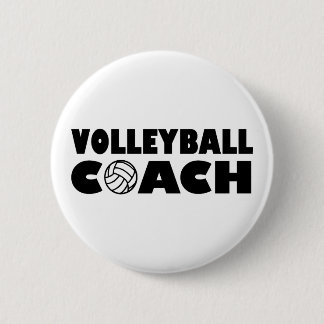 Badge Rond 5 Cm Entraîneur de volleyball