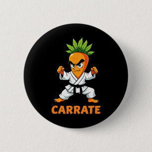 Badge Rond 5 Cm Entraîneur d'élèves de karaté Carrate Carrot Mma