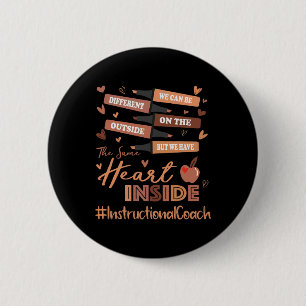 Badge Rond 5 Cm Entraîneur pédagogique Nous pouvons être différent