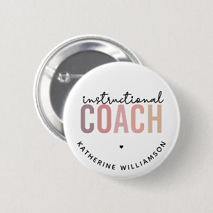 Badge Rond 5 Cm Entraîneur pédagogique personnalisé Cadeaux d'entr