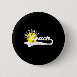 Badge Rond 5 Cm Entraîneur Softll Coaching Softll Meilleur entraîn