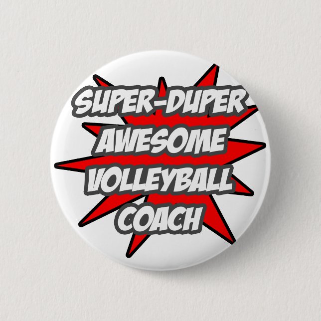Badge Rond 5 Cm Entraîneur Super Duper Super (Devant)