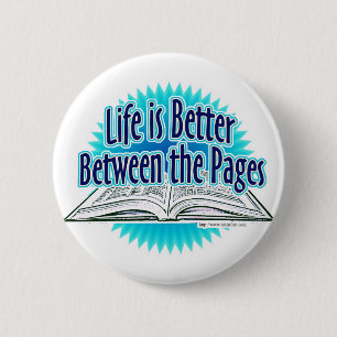 Badge Rond 5 Cm Entre le style de bleu de pages