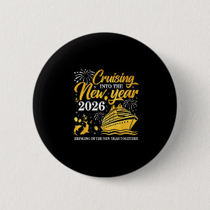 Badge Rond 5 Cm Entrée dans la nouvelle année 2026 Bonne année 202