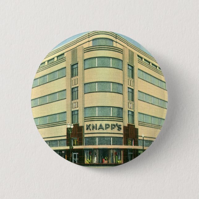 Badge Rond 5 Cm Entreprise vintage, grand magasin Knapp (Devant)