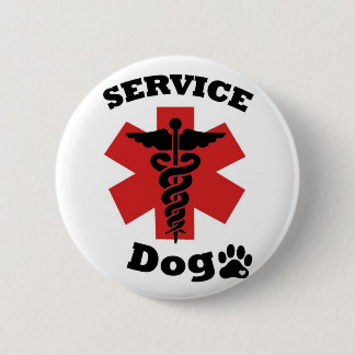 Badge Rond 5 Cm Entretenez le bouton de chien