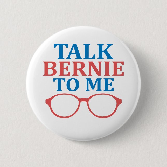 Badge Rond 5 Cm Entretien Bernie à moi (Devant)