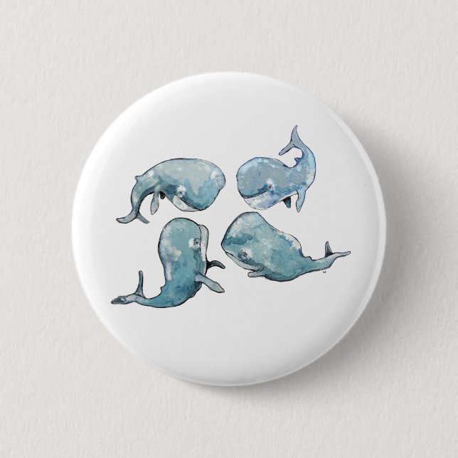Badge Rond 5 Cm Entretien de baleine (Devant)