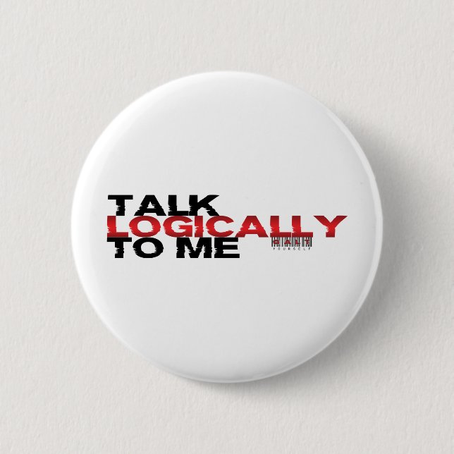Badge Rond 5 Cm Entretien logiquement à moi (Devant)