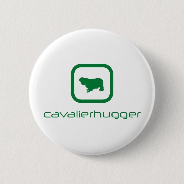 Badge Rond 5 Cm Épagneul cavalier du Roi Charles (Devant)