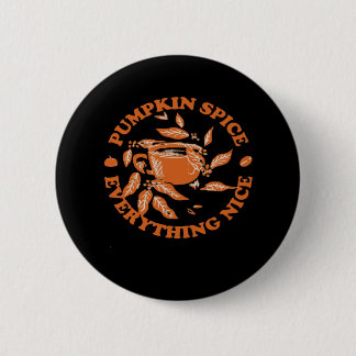Badge Rond 5 Cm Épices citrouilles Et Tout Nice, Automne Automne A