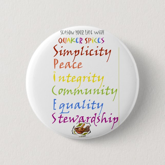 Badge Rond 5 Cm Épices de quaker (Devant)