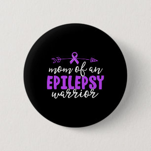 Badge Rond 5 Cm Epilepsie Maman Purple Ribbon Sensibilisation Mère
