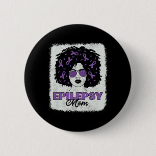 Badge Rond 5 Cm Epilepsie Sensibilisation Maman Afro Africaine Amé
