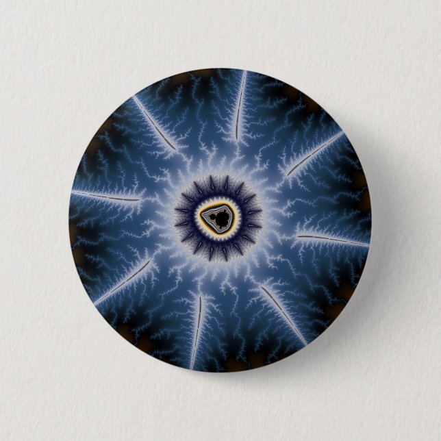 Badge Rond 5 Cm Épines foncées (Devant)