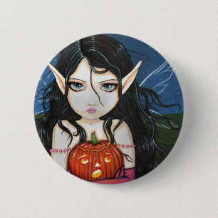 Badge Rond 5 Cm Épingle à bouton Fée Gothique Halloween