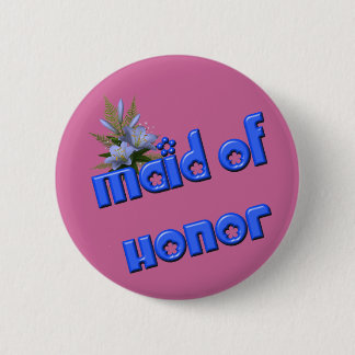 Badge Rond 5 Cm Épingle À Bouton Fleur D'Honneur