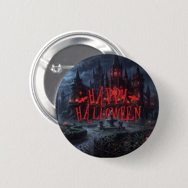 Badge Rond 5 Cm Épingle à bouton Halloween (Devant & derrière)
