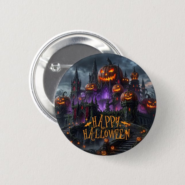 Badge Rond 5 Cm Épingle à bouton Halloween (Devant & derrière)
